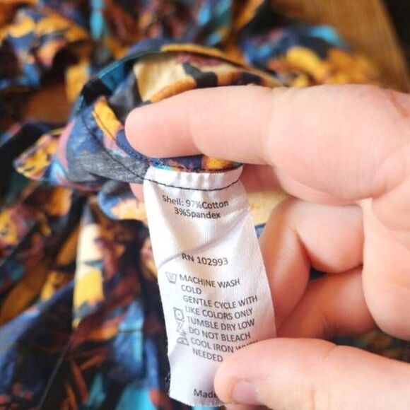 Marissa Webb Lilly Printed Midi Shirtdress sz 6 - Picture 4 of 5